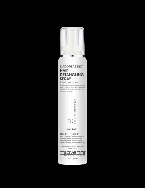 Smooth As Silk Hair Detangling Spray 207ml-GIOVANNI-Matakana Pharmacy